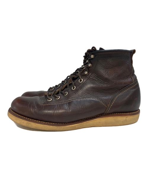 RED WING（レッドウィング）RED WING (レッドウィング) 6inch LINEMAN BOOTS ブラウン サイズ:43の古着・服飾アイテム