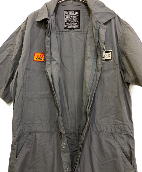 Hysteric Glamour（ヒステリックグラマー）Hysteric Glamour (ヒステリックグラマー) オールインワン　02231AS01 グレー サイズ:Lの古着・服飾アイテム