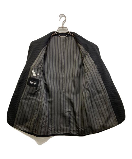 DOLCE & GABBANA（ドルチェ＆ガッバーナ）DOLCE & GABBANA (ドルチェ＆ガッバーナ) シルク混テーラードジャケット ブラック サイズ:46の古着・服飾アイテム