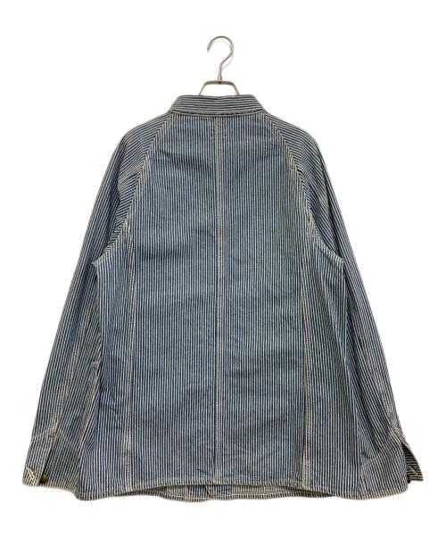 orSlow（オアスロウ）orSlow (オアスロウ) ヒッコリーストライプカバーオール ブルー サイズ:2の古着・服飾アイテム