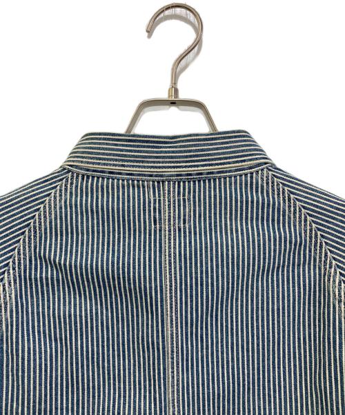 orSlow（オアスロウ）orSlow (オアスロウ) ヒッコリーストライプカバーオール ブルー サイズ:2の古着・服飾アイテム