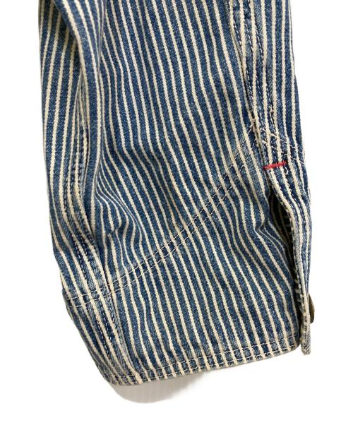 orSlow（オアスロウ）orSlow (オアスロウ) ヒッコリーストライプカバーオール ブルー サイズ:2の古着・服飾アイテム