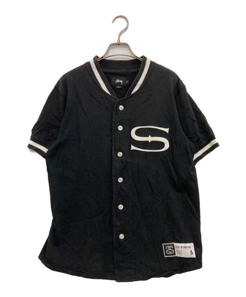 stussy（ステューシー）stussy (ステューシー) ベースボールシャツ ブラック サイズ:Sの古着・服飾アイテム