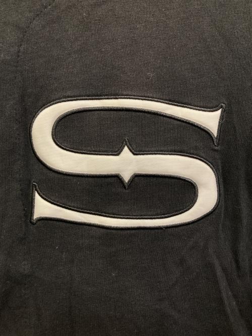 stussy（ステューシー）stussy (ステューシー) ベースボールシャツ ブラック サイズ:Sの古着・服飾アイテム