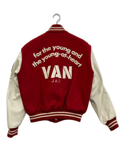 VAN（ヴァン）VAN (ヴァン) skookum (スクーカム) CUSTOM STADIUM JUMPER ホワイト×レッド サイズ:Mの古着・服飾アイテム