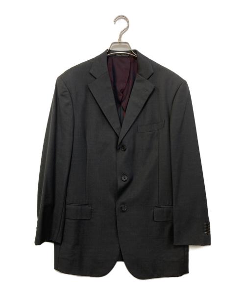 ERMENEGILDO ZEGNA（エルメネジルド・ゼニア）Ermenegildo Zegna (エルメネジルド・ゼニア) 段返り3Bテーラードジャケット グレー サイズ:実寸参照の古着・服飾アイテム
