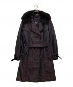 BURBERRY LONDONバーバリーロンドン）の古着「フォックスファートレンチコート」｜パープル