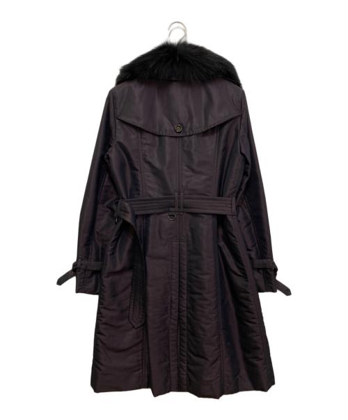 BURBERRY LONDON（バーバリーロンドン）BURBERRY LONDON (バーバリーロンドン) フォックスファートレンチコート パープル サイズ:38の古着・服飾アイテム