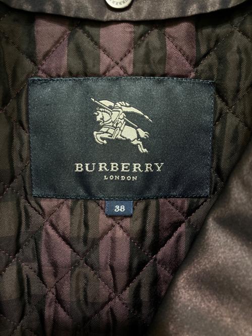 BURBERRY LONDON（バーバリーロンドン）BURBERRY LONDON (バーバリーロンドン) フォックスファートレンチコート パープル サイズ:38の古着・服飾アイテム