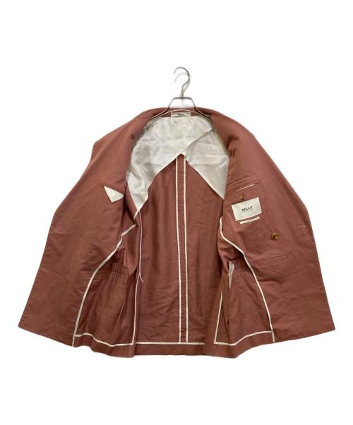 BALLY（バリー）BALLY (バリー) リネンダブルジャケット ピンク サイズ:50の古着・服飾アイテム