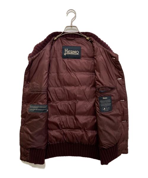 HERNO（ヘルノ）HERNO (ヘルノ) ダウンベスト　PI0201U-12051-6980 ボルドー サイズ:52の古着・服飾アイテム