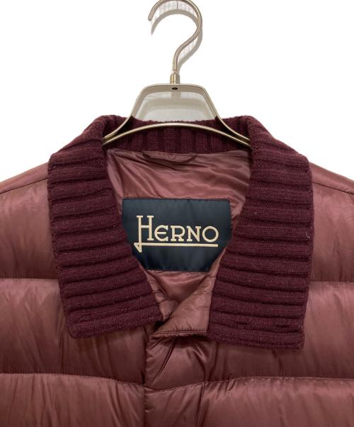 HERNO（ヘルノ）HERNO (ヘルノ) ダウンベスト　PI0201U-12051-6980 ボルドー サイズ:52の古着・服飾アイテム
