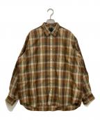 DAIWA PIER39ダイワ ピア39）の古着「TECH REGULAR COLLAR SHIRTS L/S PLAIDS」｜ベージュ