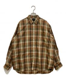 DAIWA PIER39（ダイワ ピア39）の古着「TECH REGULAR COLLAR SHIRTS L/S PLAIDS」｜ベージュ