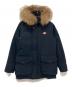 DANTON（ダントン）の古着「ファー付きダウンジャケット　JD-8532」｜ネイビー