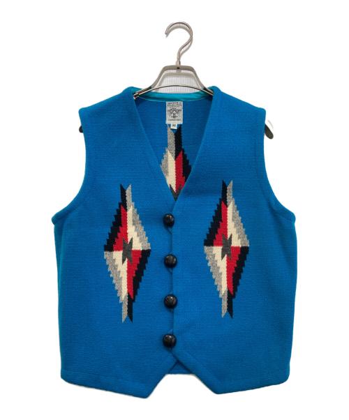 ORTEGA's（オルテガ）ORTEGA'S (オルテガ) チマヨベスト ブルー サイズ:36の古着・服飾アイテム