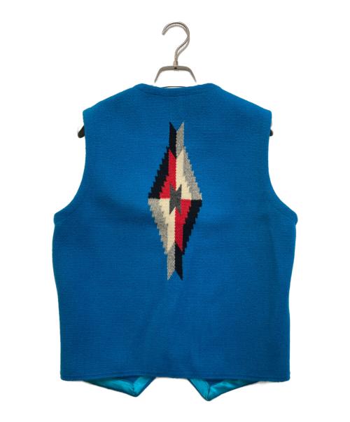 ORTEGA's（オルテガ）ORTEGA'S (オルテガ) チマヨベスト ブルー サイズ:36の古着・服飾アイテム