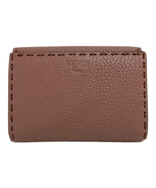 FENDI（フェンディ）FENDI (フェンディ) セレリア ピーカブー ウォレット 8M0359 ピンクの古着・服飾アイテム