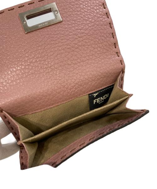 FENDI（フェンディ）FENDI (フェンディ) セレリア ピーカブー ウォレット 8M0359 ピンクの古着・服飾アイテム
