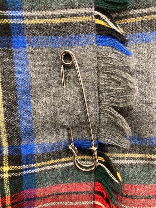 O'NEIL OF DUBLIN（オニールオブダブリン）O'NEIL OF DUBLIN (オニールオブダブリン) キルトスカート レッド×グレー サイズ:36の古着・服飾アイテム