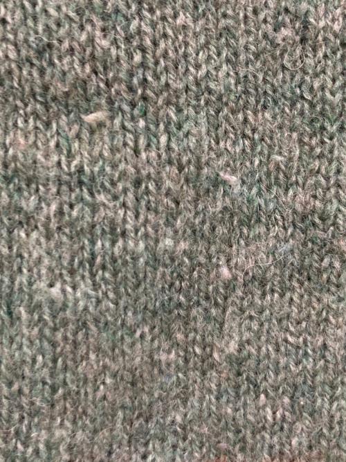 45R（フォーティファイブ・アール）45R (フォーティファイブ・アール) シェットランドウールのジャガードセーター グリーンの古着・服飾アイテム