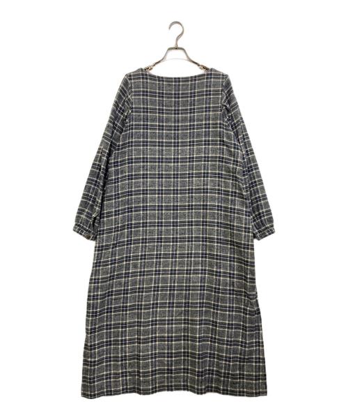 45R（フォーティファイブ・アール）45R (フォーティファイブ・アール) カディネルワンピース ネイビーの古着・服飾アイテム