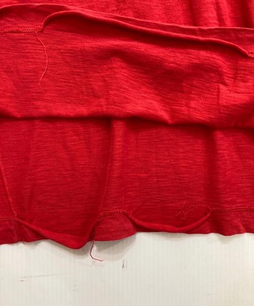 45R（フォーティファイブ・アール）45R (フォーティファイブ・アール) カットソーワンピース レッドの古着・服飾アイテム