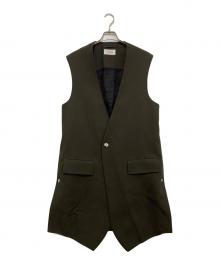 THE RERACS（ザ リラクス）の古着「ロングベスト」｜ダークオリーブ
