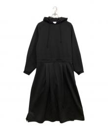 THE RERACS（ザ リラクス）の古着「フーデッドワンピース」｜ブラック