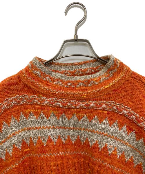 45R（フォーティファイブ・アール）45R (フォーティファイブ・アール) フェアアイルコットンニット オレンジ サイズ:サイズ表記なしの古着・服飾アイテム