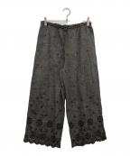 45Rフォーティファイブ・アール）の古着「綿麻ダンガリーカットワークペチパンツ」｜グレー