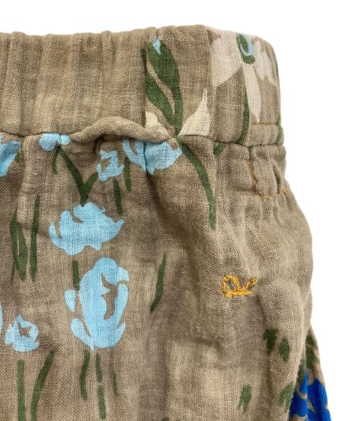 45R（フォーティファイブ・アール）45R (フォーティファイブ・アール) 二重織のカントリーフラワースカート 711400084 オリーブ サイズ:-の古着・服飾アイテム