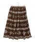 45R (フォーティファイブ・アール) インドカディの908ブロックプリント縞フラワースカート　70540012 ブラウン サイズ:-：32000円
