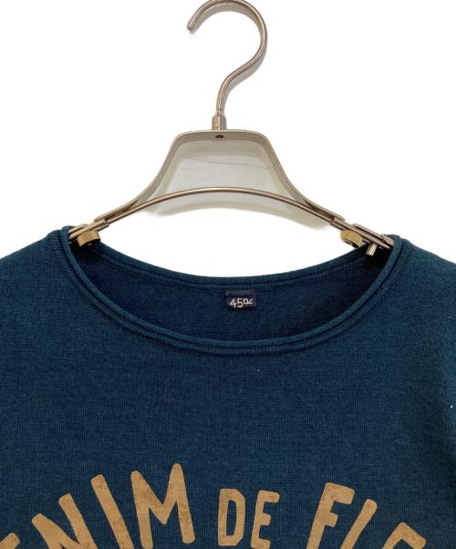 45R（フォーティファイブ・アール）45R (フォーティファイブ・アール) ニットソーの908Tシャツ　80380062 ネイビー サイズ:不明(実寸をご参考下さい)の古着・服飾アイテム