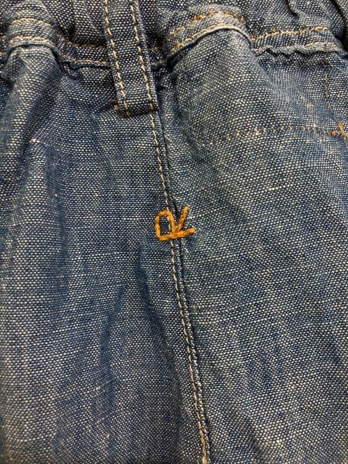 45R（フォーティファイブ・アール）45R (フォーティファイブ・アール) 綿麻ダンガリーのチーゴスカート 70640162 インディゴ サイズ:-の古着・服飾アイテム