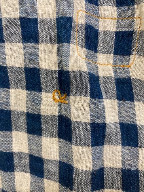 45R（フォーティファイブ・アール）45R (フォーティファイブ・アール) ふわふわ二重織のドレス　70150084 インディゴ サイズ:-の古着・服飾アイテム