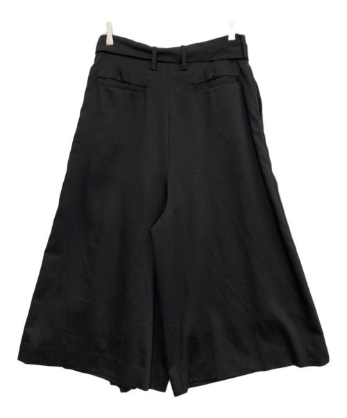 GROUND Y（グラウンドワイ）GROUND Y (グラウンドワイ) プリーツラップウールギャバ袴パンツ　GO-P07-100 ブラック サイズ:3の古着・服飾アイテム
