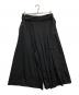 GROUND Y（グラウンドワイ）の古着「プリーツラップウールギャバ袴パンツ　GO-P07-100」｜ブラック