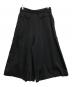 GROUND Y (グラウンドワイ) プリーツラップウールギャバ袴パンツ　GO-P07-100 ブラック サイズ:3：30000円