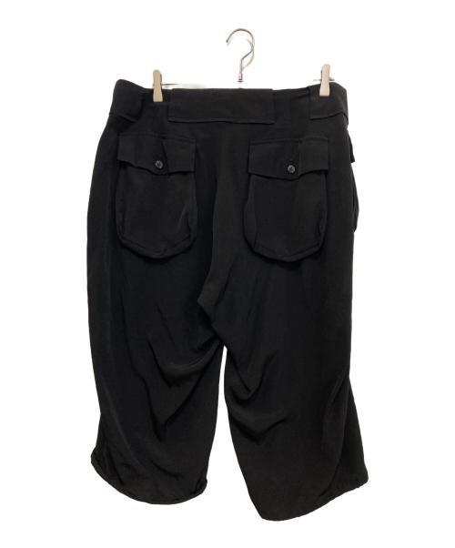 GROUND Y（グラウンドワイ）GROUND Y (グラウンドワイ) SMOOTH SHORT PANTS　GP-P16-500 ブラック サイズ:3の古着・服飾アイテム