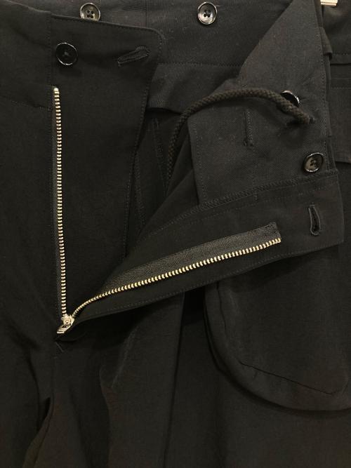 GROUND Y（グラウンドワイ）GROUND Y (グラウンドワイ) SMOOTH SHORT PANTS　GP-P16-500 ブラック サイズ:3の古着・服飾アイテム