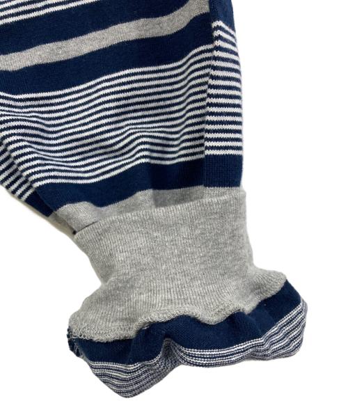 everyone（エブリワン）everyone (エブリワン) border long sleeve tee グレー サイズ:XLの古着・服飾アイテム