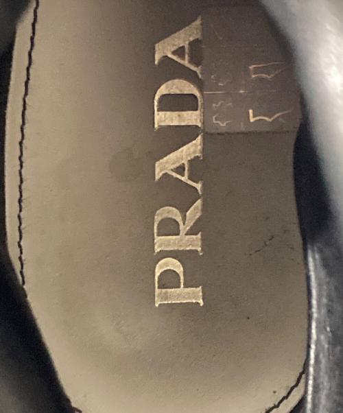 PRADA（プラダ）PRADA (プラダ) レイヤーウィングチップブーツ ホワイト サイズ:7の古着・服飾アイテム