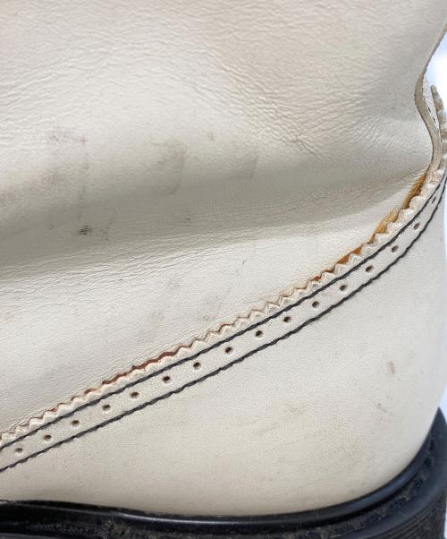 PRADA（プラダ）PRADA (プラダ) レイヤーウィングチップブーツ ホワイト サイズ:7の古着・服飾アイテム