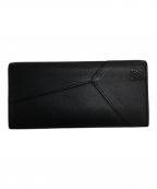 LOEWEロエベ）の古着「パズルロングホリゾンタルウォレット」｜ブラック