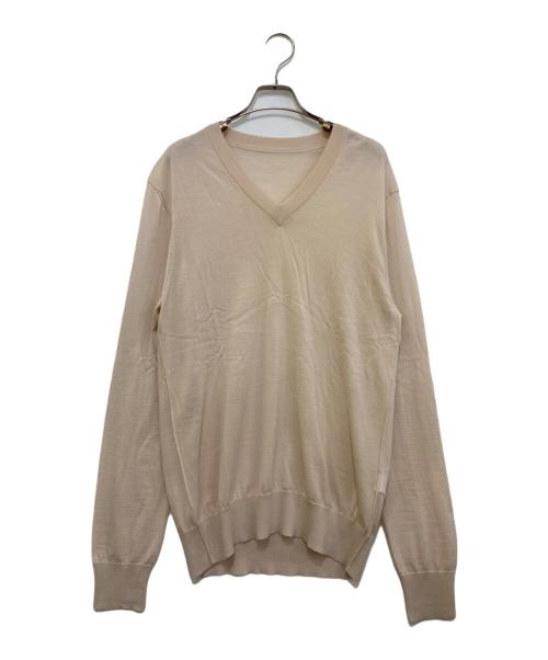 DOLCE & GABBANA（ドルチェ＆ガッバーナ）DOLCE & GABBANA (ドルチェ＆ガッバーナ) カシミヤニット ベージュ サイズ:48の古着・服飾アイテム