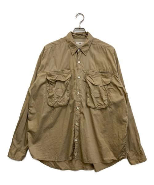 UNFIL（アンフィル）UNFIL (アンフィル) ワークシャツ　WSZP-UM214 ベージュ サイズ:5の古着・服飾アイテム