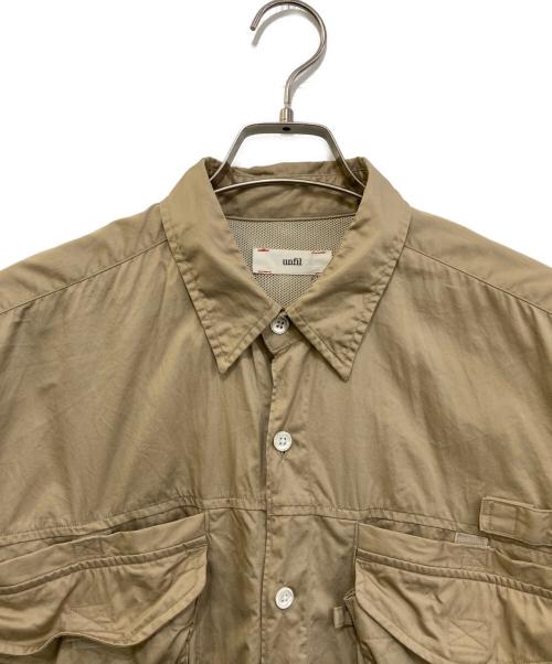 UNFIL（アンフィル）UNFIL (アンフィル) ワークシャツ　WSZP-UM214 ベージュ サイズ:5の古着・服飾アイテム