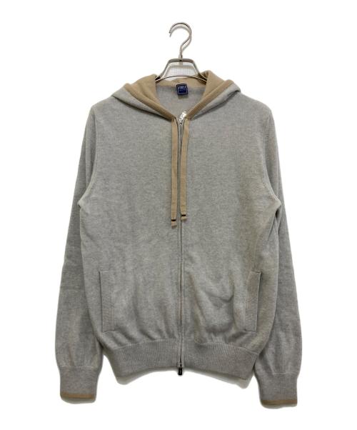 FEDERI（フェデリ）FEDERI (フェデリ) カシミヤニットジップパーカー グレー サイズ:Mの古着・服飾アイテム