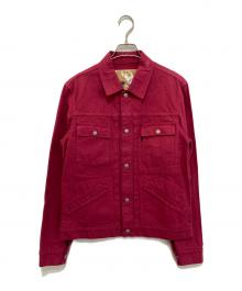 Dry Bones（ドライボーンズ）の古着「トラッカージャケット」｜ピンク